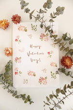 Load image into Gallery viewer, "Happy Valentine's Day" Loose Blooms Card
