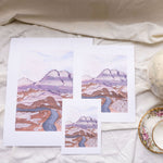 Load image into Gallery viewer, Les Montagnes Violettes Print
