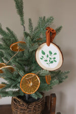 Load image into Gallery viewer, Eucalyptus Wood Slice Ornament
