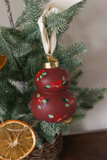 Load image into Gallery viewer, Crimson Ceramic Heirloom Ornament
