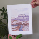 Load and play video in Gallery viewer, Les Montagnes Violettes Print
